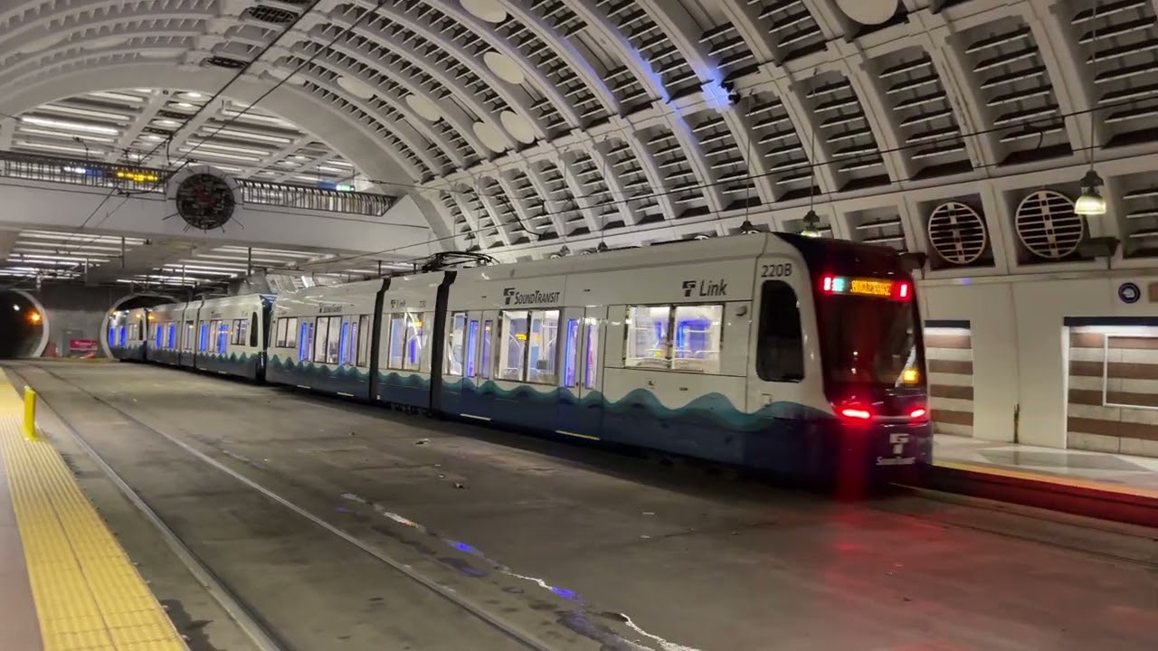 Sound Transit Link Light Rail at Pioneer Square - Line 1