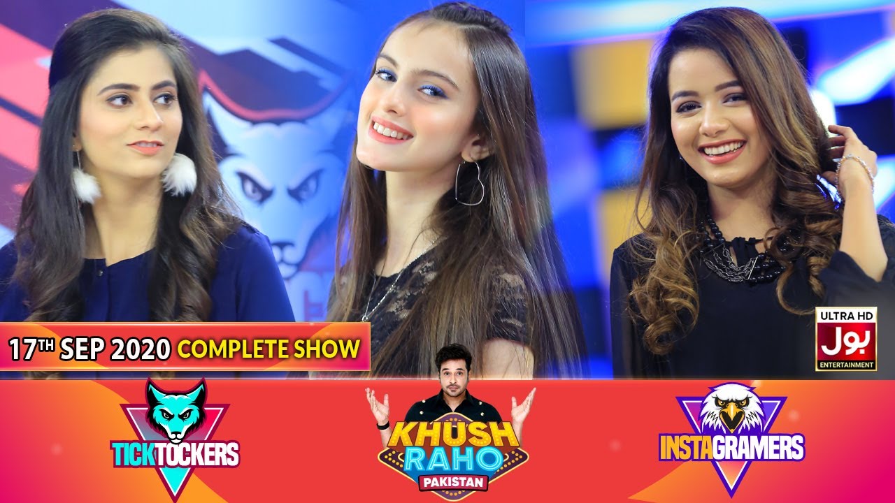Game Show | Khush Raho Pakistan Instagramers Vs Tick Tockers | Faysal Quraishi | 17th September 2020