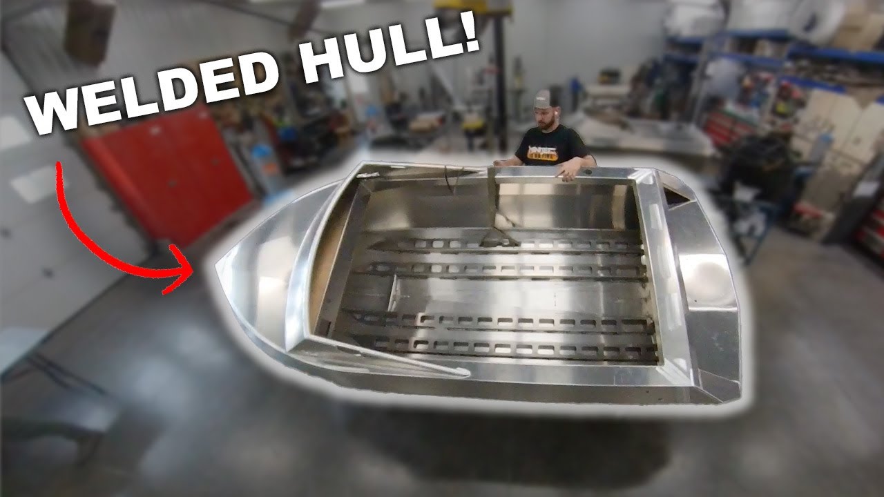 Finish Welding The Hull of our Mini Jet Boat Build! | Minijet CUB Build Vlog - EP3