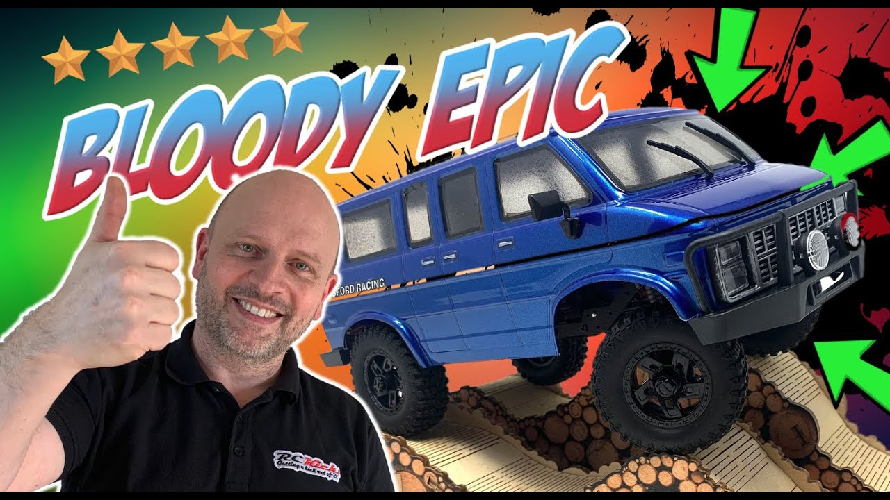 ROCK VAN Mini Crawler Build & Run. Hobby Plus CR-18P Builders Kit