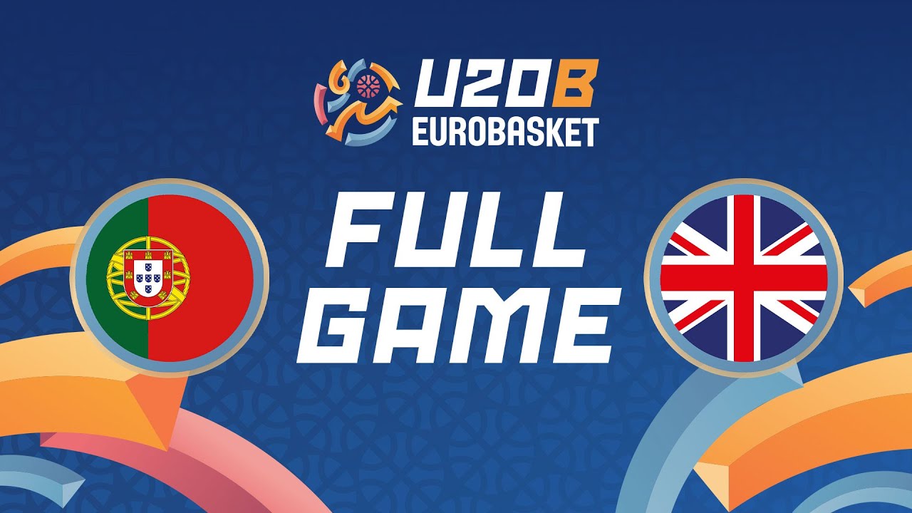 Group Phase | Portugal v Great Britain | Full Basketball Game | FIBA U20 EuroBasket 2024 Division B