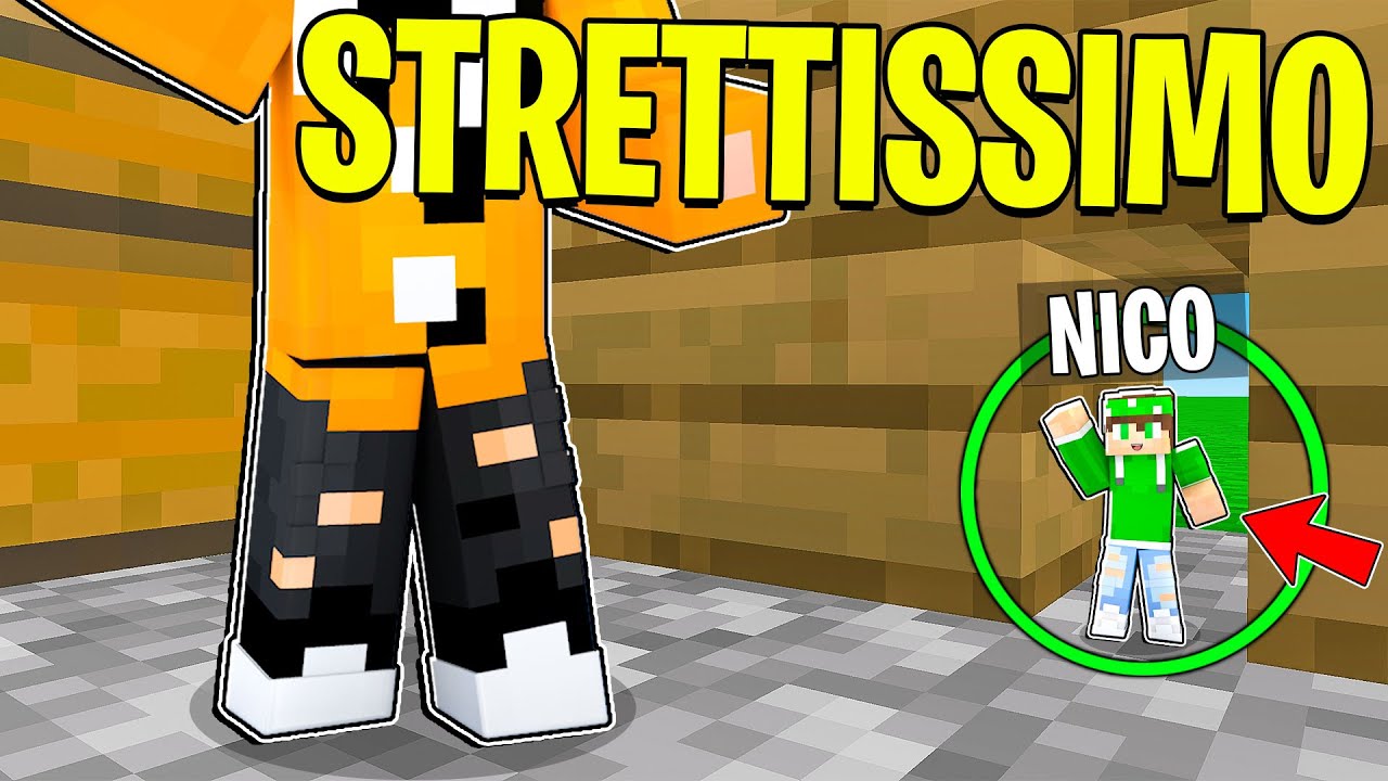 ENTRO NEL PASSAGGIO SEGRETO PIÙ *STRETTO* DI MINECRAFT!
