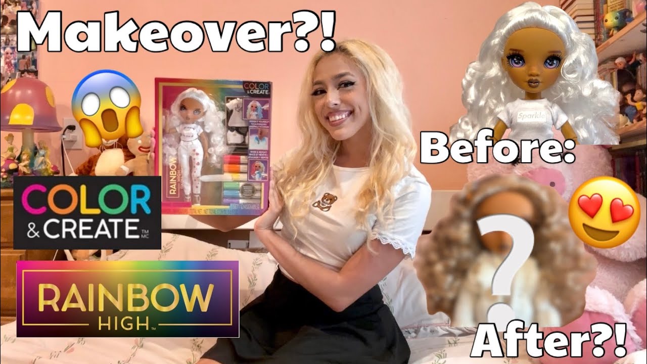 Rainbow High Color & Create Doll Review and Makeover!