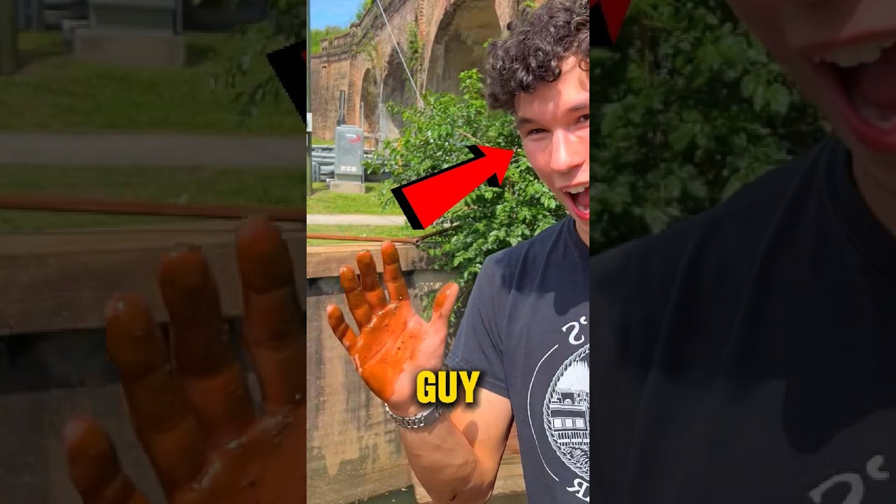 They Hooked Something Massive in This Canal&hellip;Then Realized What It Was 😱🧲#shorts