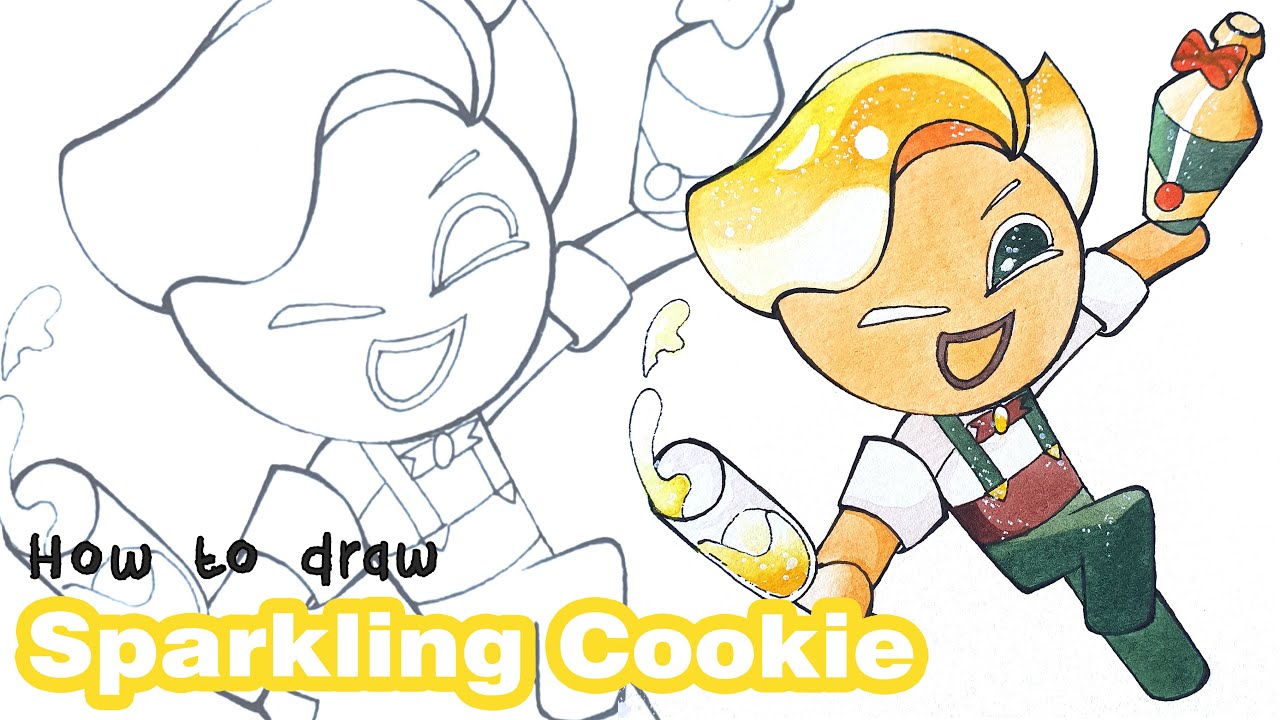How to draw Sparkling Cookie | Cookie Run Kingdom