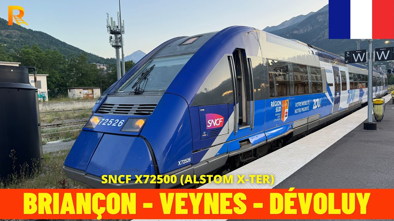 Cab Ride Brian&ccedil;on &rarr; Veynes-D&eacute;voluy (France, June 2025) train driver's view 4K