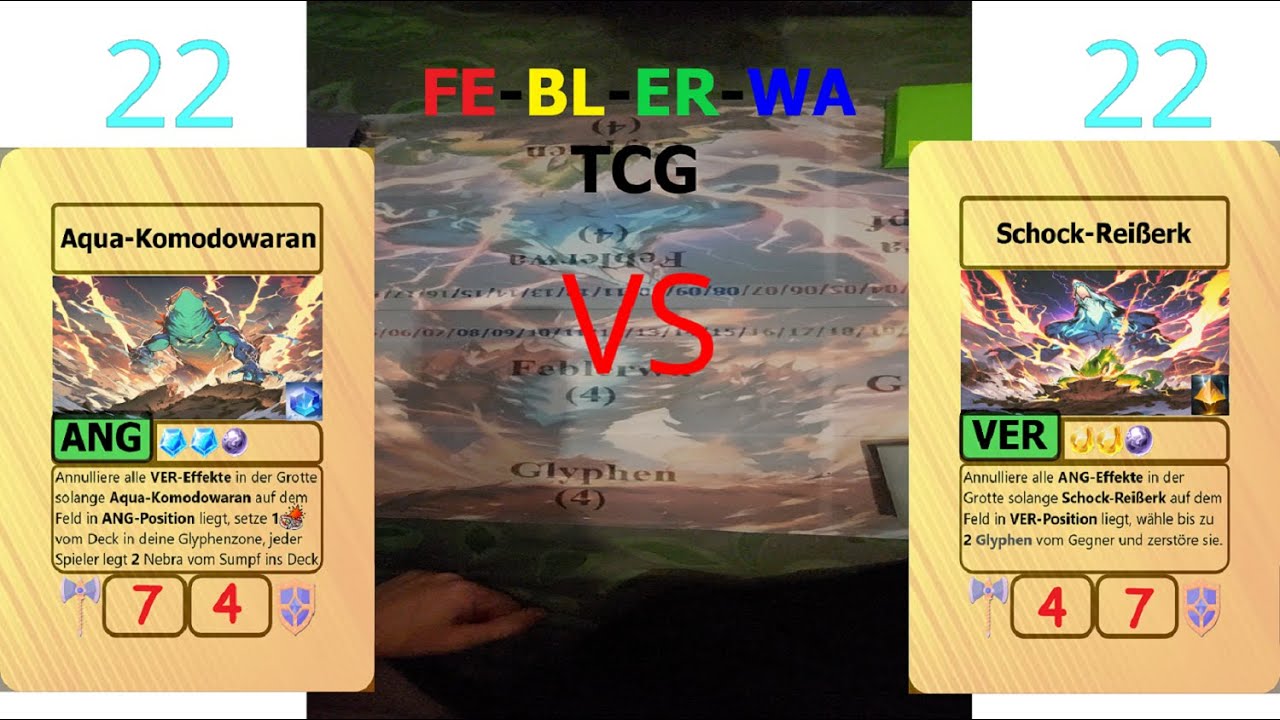 Ein neues TCG komplett auf Deutsch !!.... Wir spielen und testen es: FEBLERWA