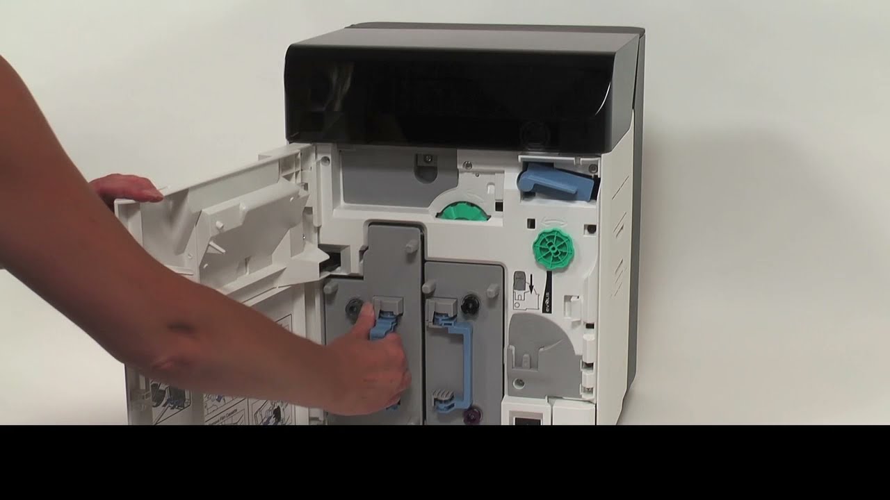 How to Install the re-transfer Film - Evolis Avansia ID Card Printer