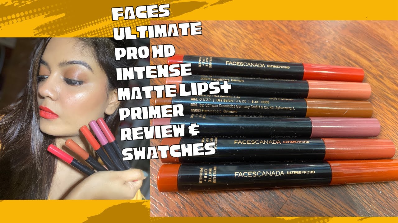 FACES Canada Faces Canada Ultime Pro Hd Matte Lipstick Review and Swatches