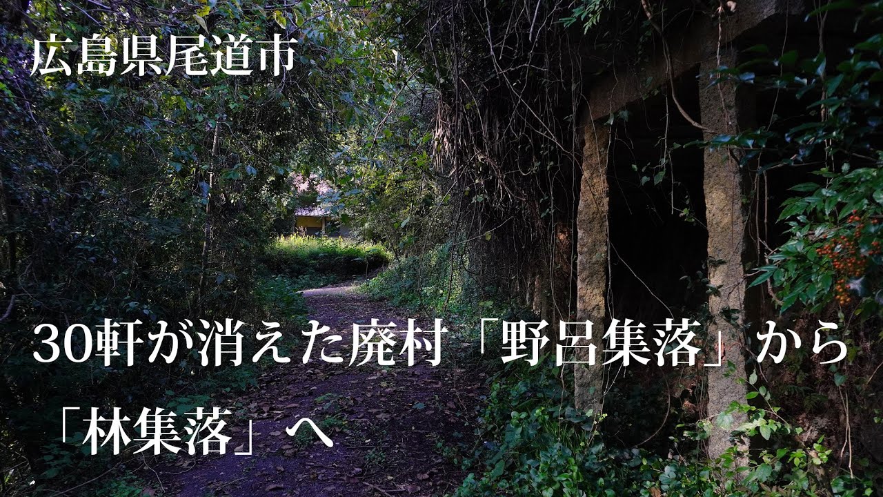 広島県尾道市　30軒が消えた廃村「野呂集落」から「林集落」へ