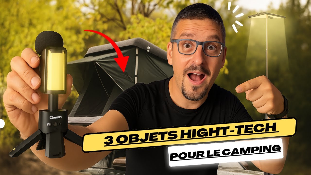 3 objets high-tech pour le camping + Tente de toit Kailop, la meilleure de 2025 ? Comparatif, avis