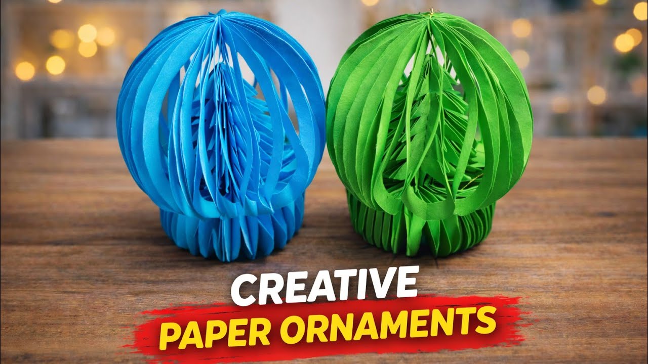 Creative Paper Ornaments DIY | Easy Handmade Decoration Ideas