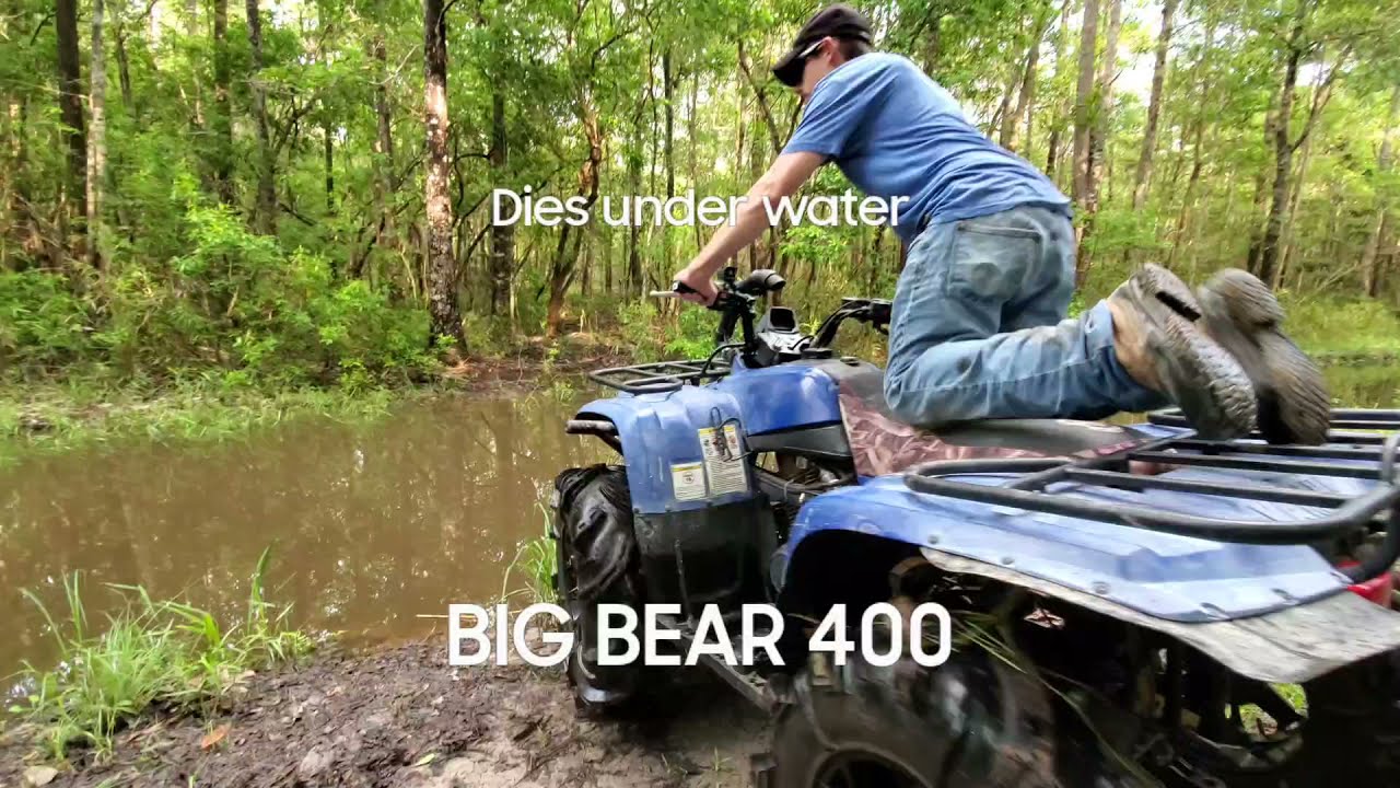 Sunk my Big Bear 400!! Hydro locked the motor!!