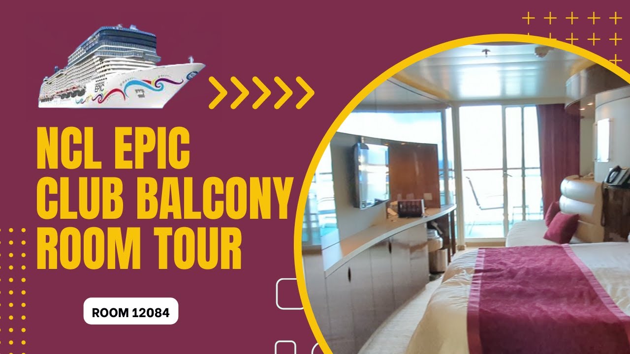 NCL Epic Club Balcony Tour Room 12084