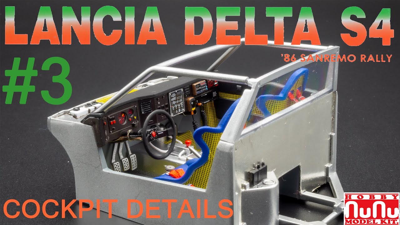 1/24 Lancia Delta S4 '86 San Remo rally. Детализация кокпита. NuNu 24005 #3