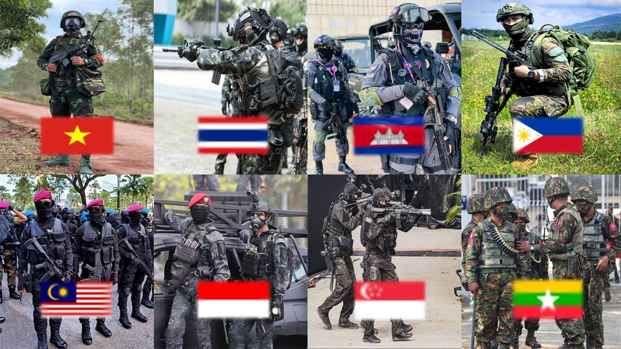 The picture of nation most elite special forces in each country in southeast Asia💥👮&zwj;♂️ 2025