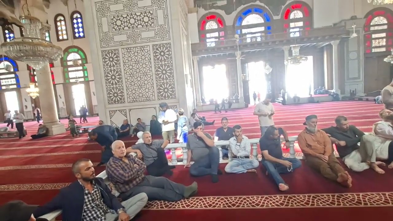 الجامع الأموي في دمشق .صلاة الجمعة 