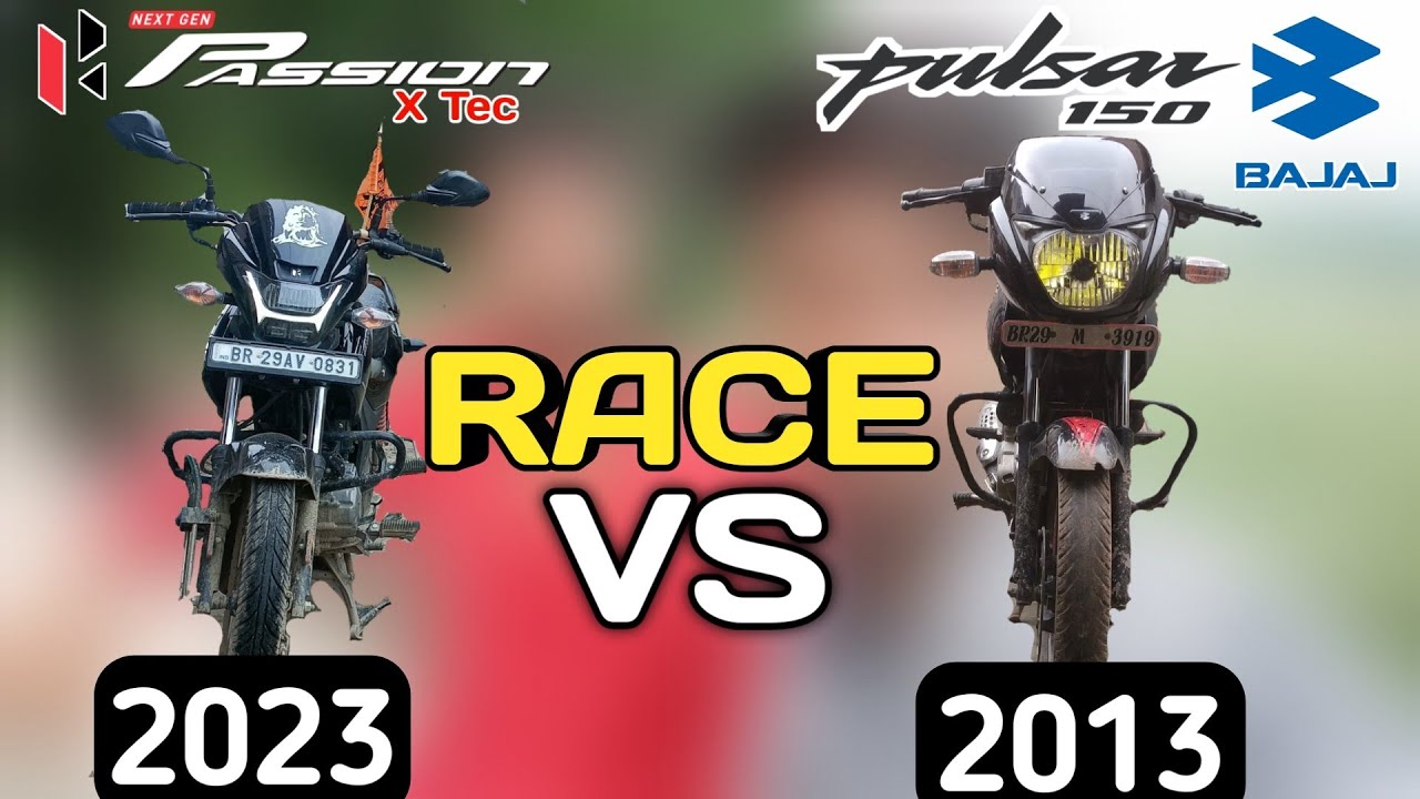 Bajaj Pulsar 150 BS-3 VS Hero Passion Xtec BS-6 Model Drag Race || Abhay 69 Vlogs