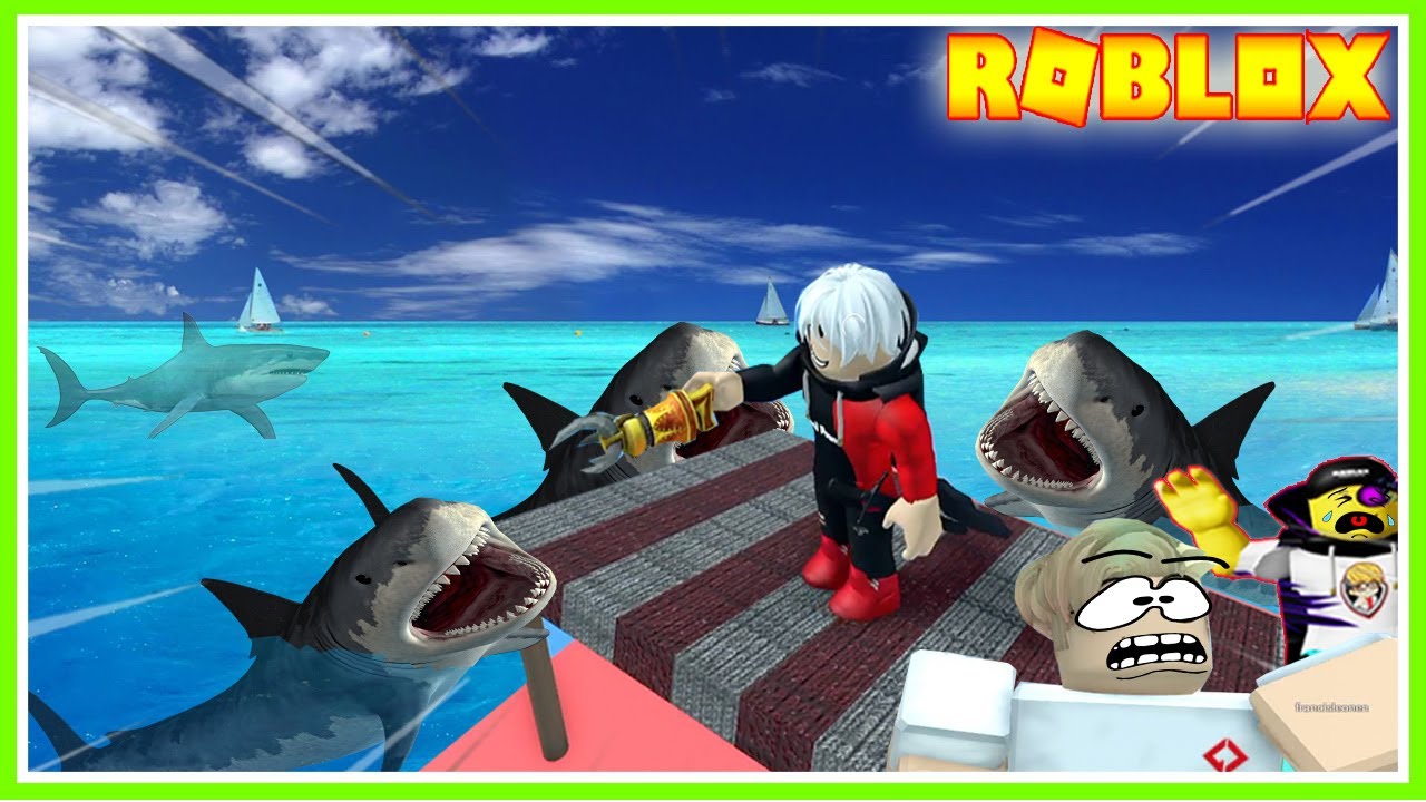 BANG CUPU DAN MIKOCIL DIKEPUNG HIU SHARK,, BANG CUPU DAN MIKACIL NANGIS!!! ROBLOX MIKOCIL