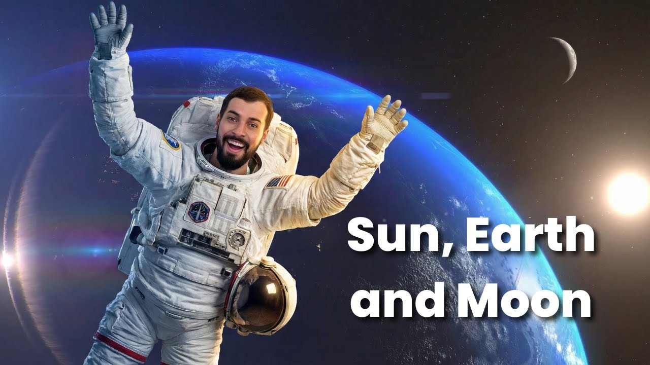 Sun Earth and Moon – Why Day and Night Happen