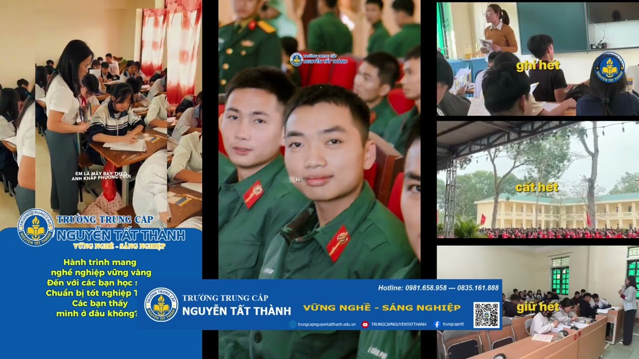Cùng nhìn lại một tuần đầy năng lượng với các hoạt động của trường Trung cấp Nguyễn Tất Thành nhé