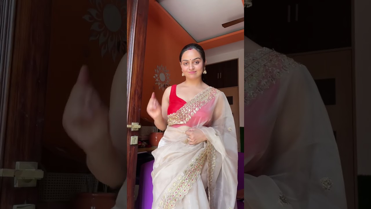 Broad border Saree Hacks #shorts #saree #styling #draping #tips #tricks