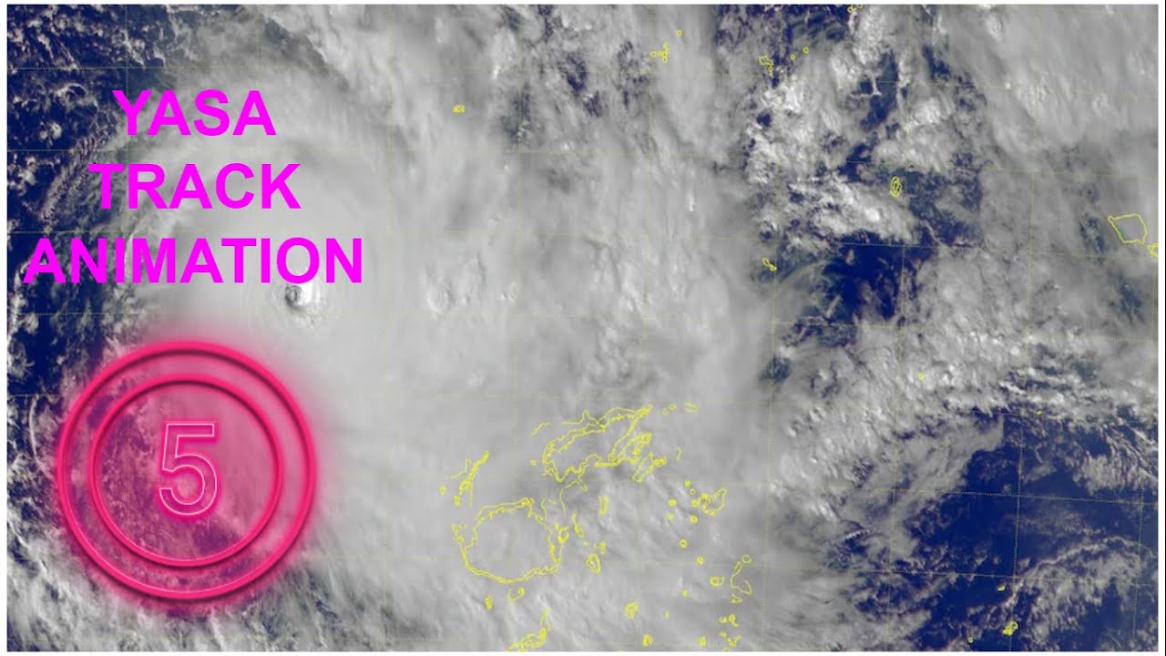 Cyclone Yasa Track Animation