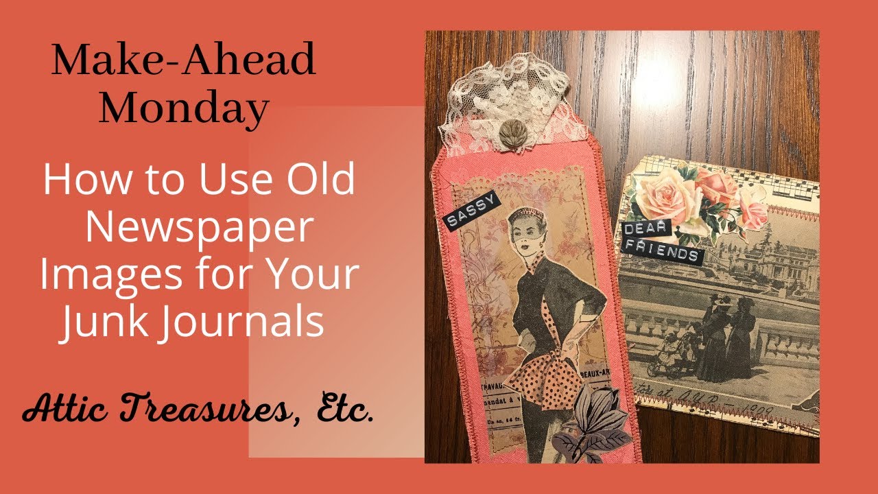 How to Use Old Newspapers in Your Junk Journal