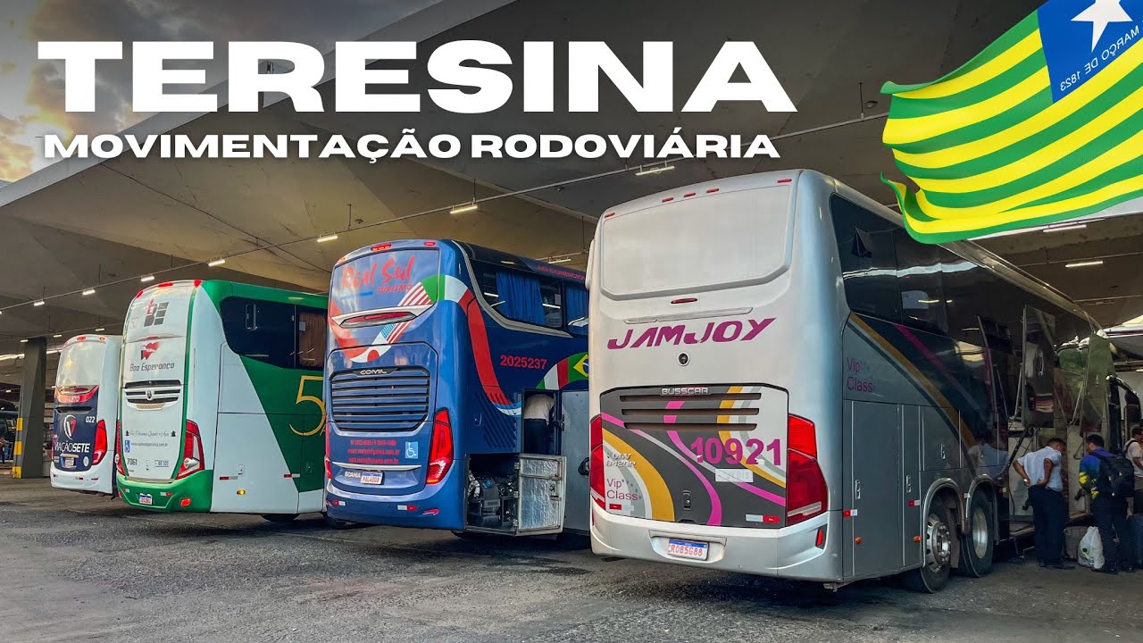 MOVIMENTAÇÃO RODOVIÁRIA DE TERESINA, PIAUÍ - A Rodoviária da CIDADE VERDE