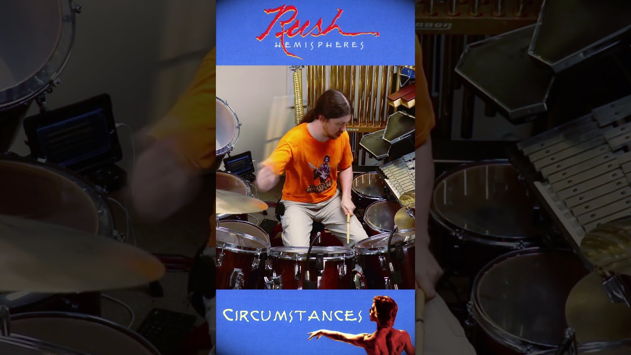 Rush - Circumstances Glockenspiel and bridge (Drum Cover) 