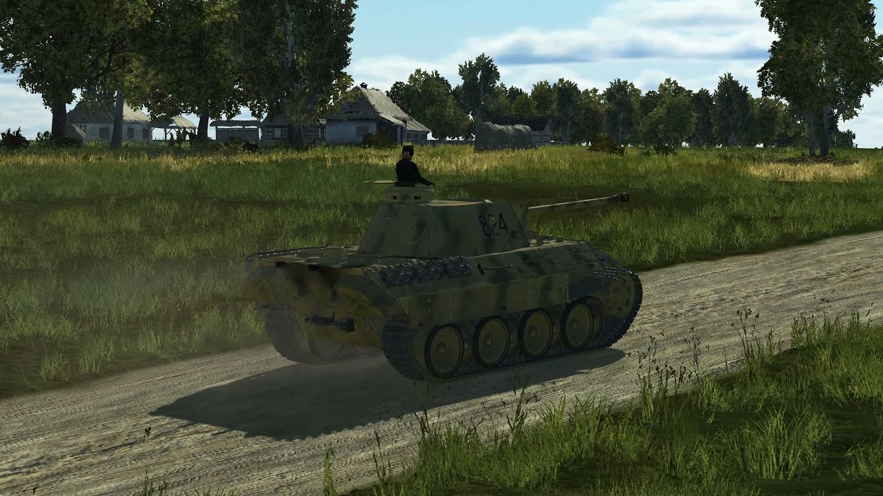 IL2 - Best tank in Tank Crew, the Panther...ain't she sweet? (No combat)