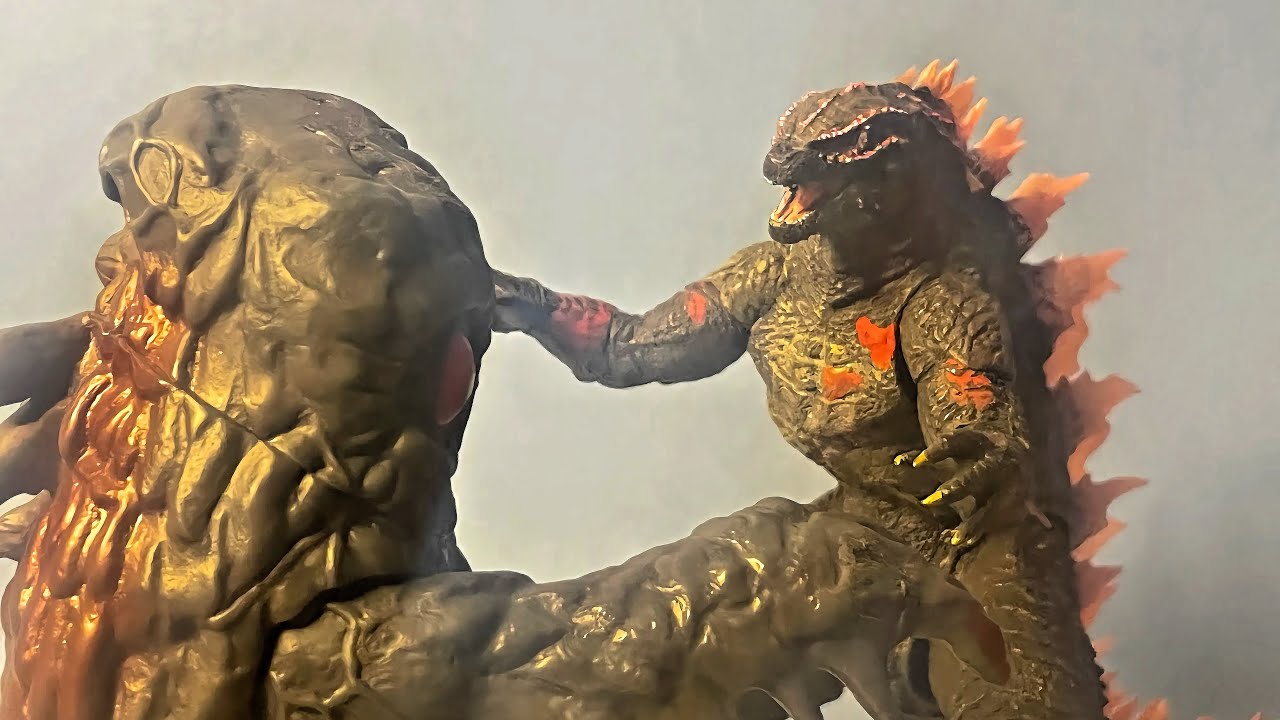GODZILLA EVOLVED VS HEDORAH EPIC STOP MOTION (Godzilla x Kong: supernova)