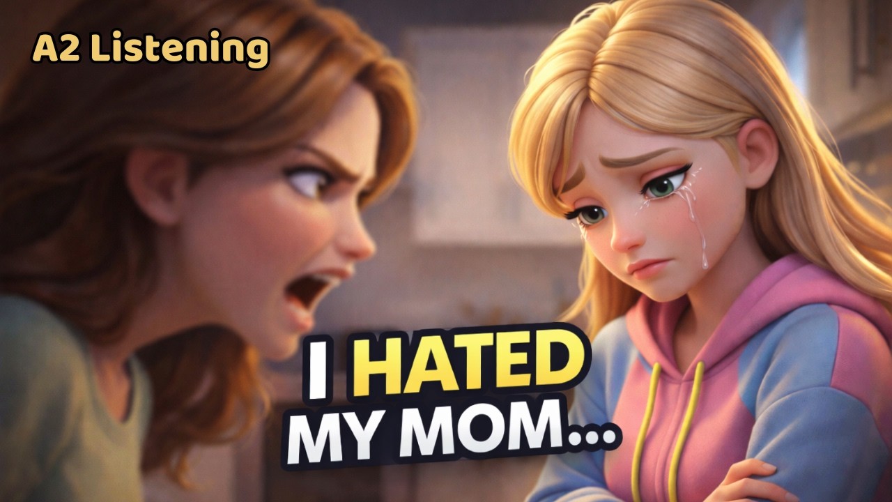 She Hated Her Mother… Until the Accident | Simple English Story for Adults (A2 Listening)