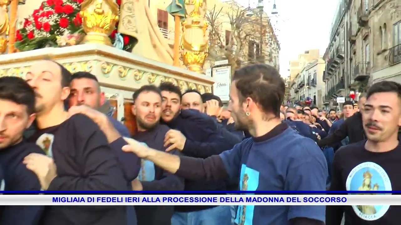 MIGLIAIA DI FEDELI IERI ALLA PROCESSIONE DELLA MADONNA DEL SOCCORSO