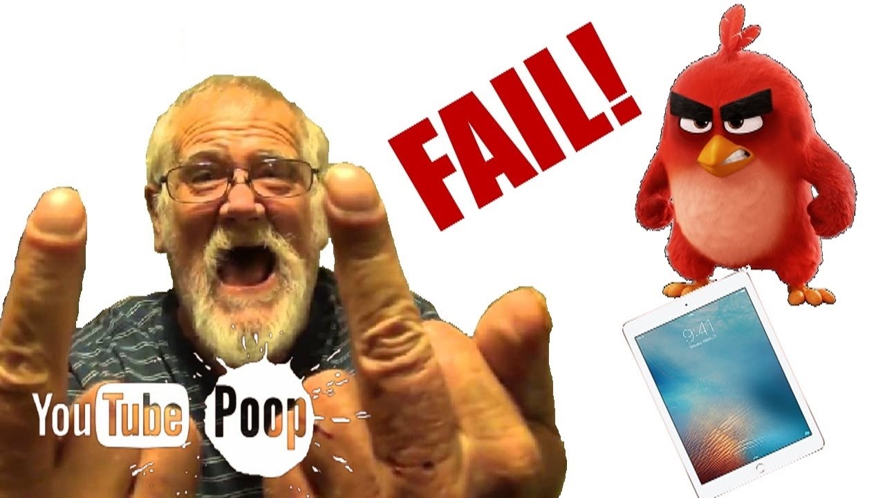 YTP - Angry Grandpa reacts to: The Angry Birds Movie Trailer (FAIL)