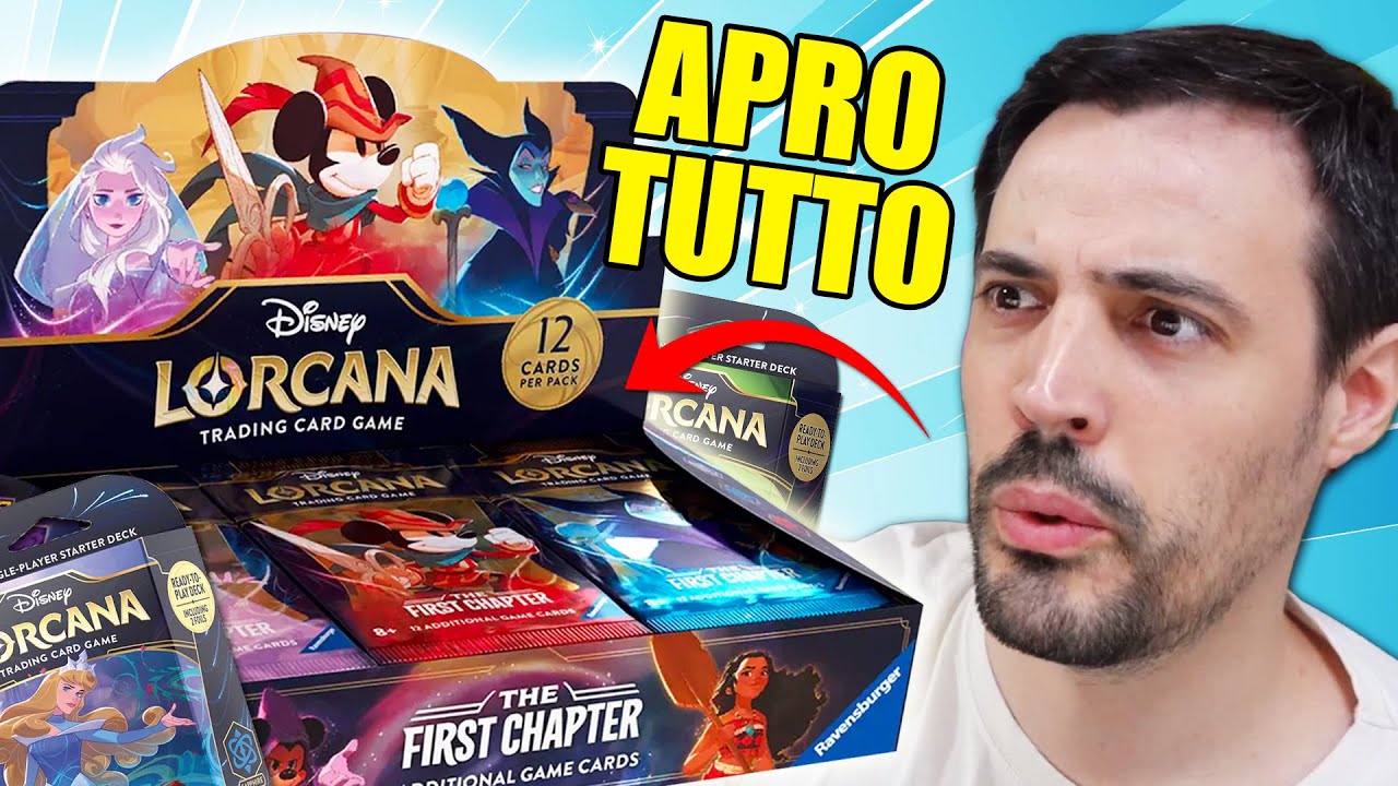 APRO in ANTEPRIMA ASSOLUTA le Nuove Carte di LORCANA! Ecco il Booster Box e i Deck