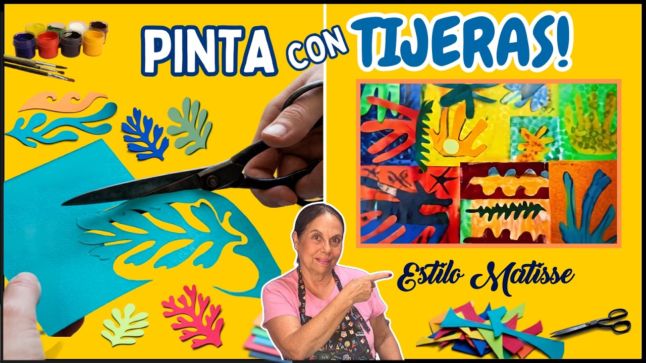 Recortando el Mar - Collage al estilo Matisse 🌊✂️