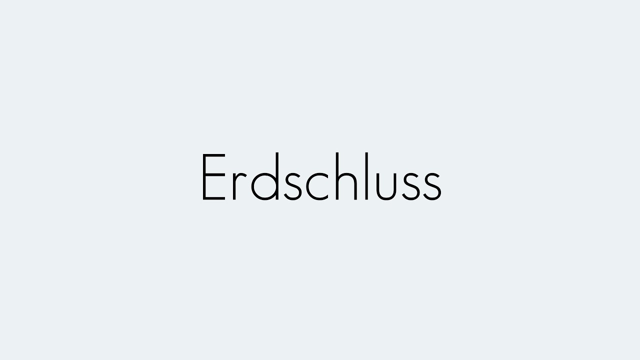 Erdschluss | Installationstechnik | Begriffserkl&auml;rung