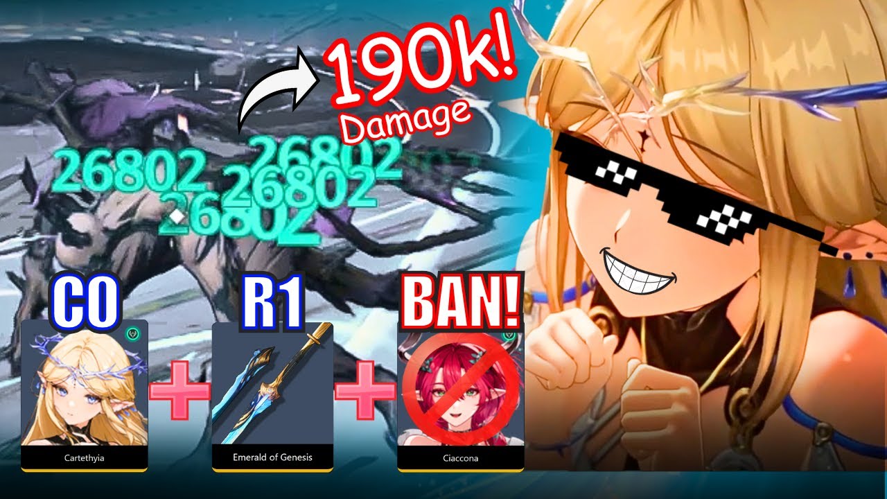 No Ciaccona?? 190K in ONE HIT! | TRUE F2P Cartethyia Guide & Showcase & Review! - Wuthering Waves