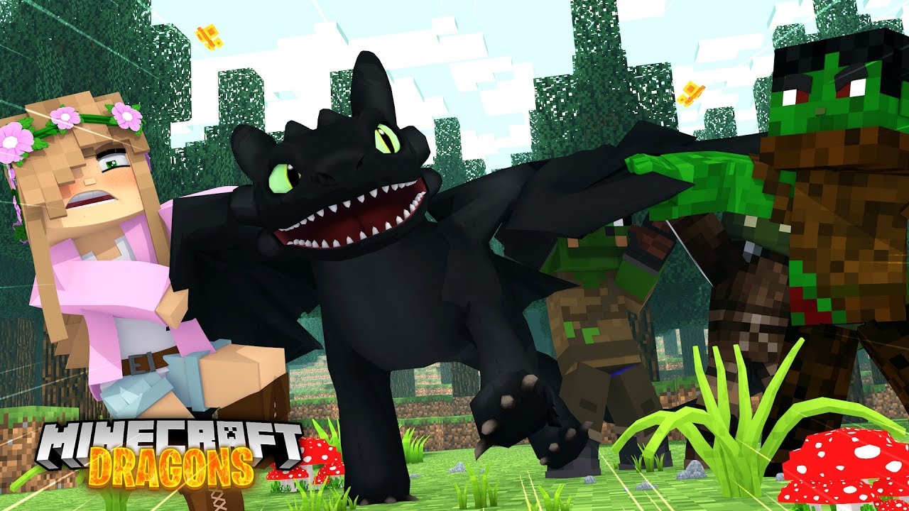 ГОБЛИНЫ ПЫТАЮТСЯ ЗАБРАТЬ МОЕГО ДРАКОНА | Minecraft DRAGONS с Маленькой Келли