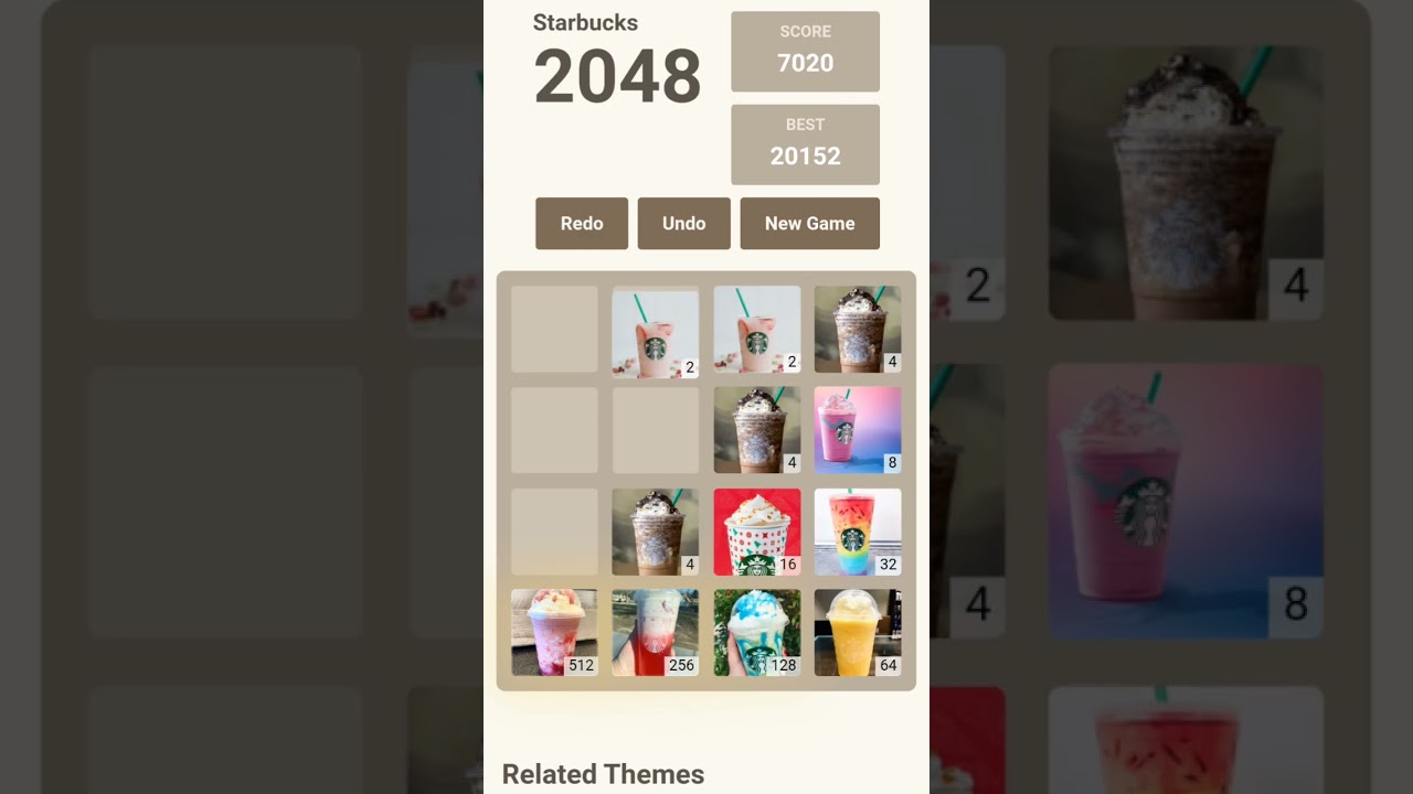 2048 versi Starbucks #puzzle #starbucks