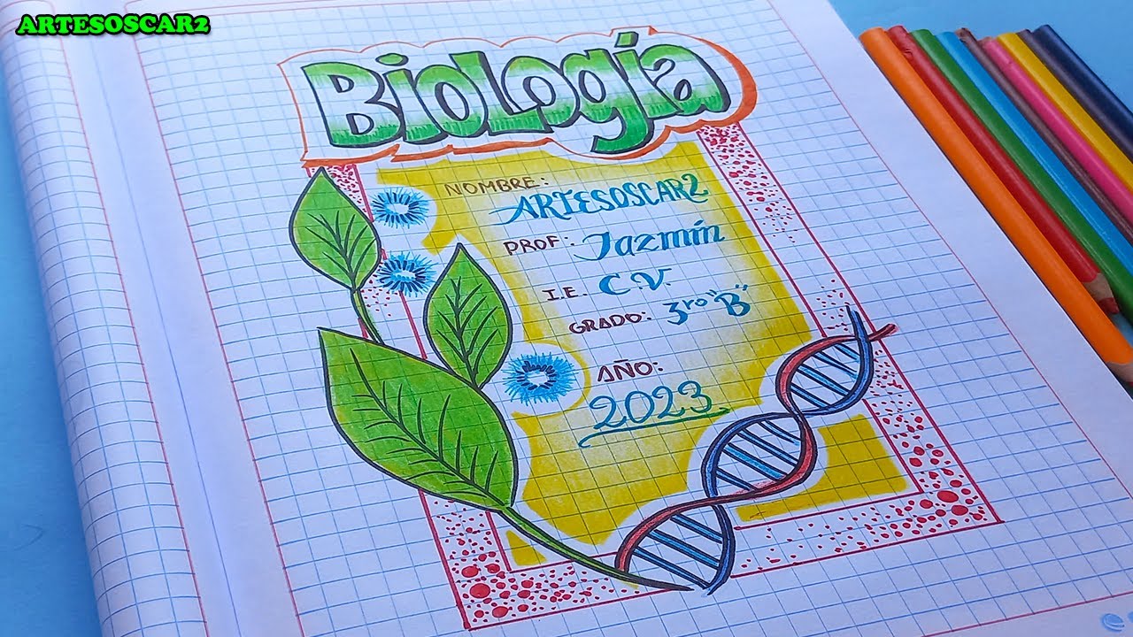 MIRA! CARATULA DE BIOLOGIA 2023🌷