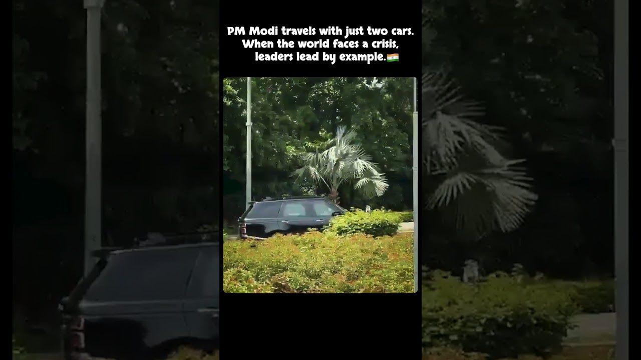 PM Modi Leads by Example Minimal Convoy, Maximum Leadership