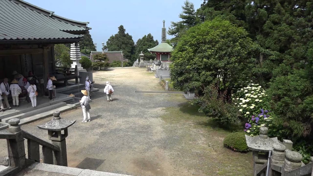 出石寺とお遍路さんと紫陽花と・・  (XAVC S HD）