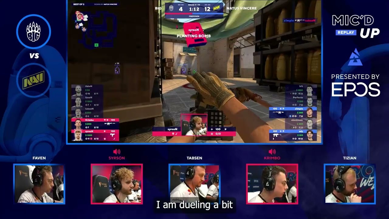 Team Speak Sound From Map 1 Mirage NAVI Vs BIG