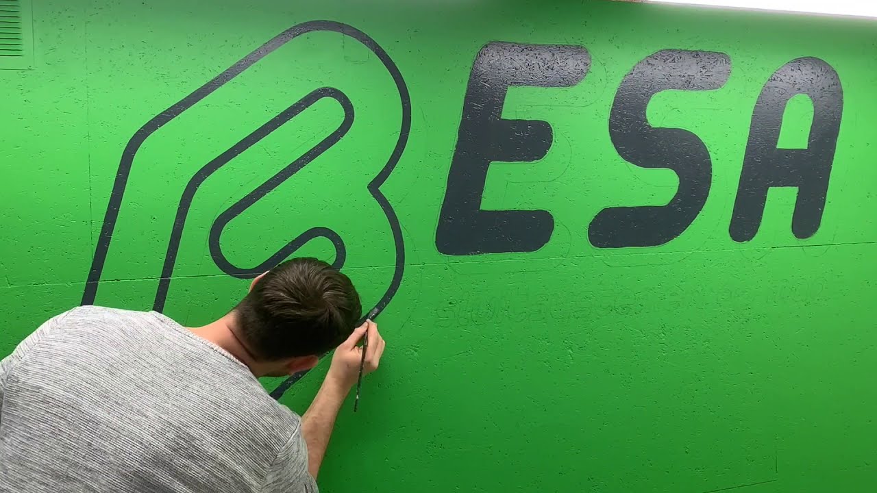 Besa Logo Hand Painted Mural