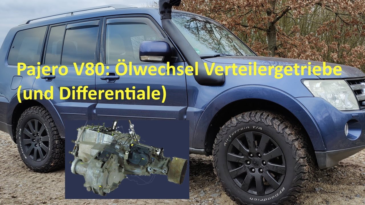 Mitsubishi Pajero V80: Ölwechsel Verteilergetriebe (und Differentiale)