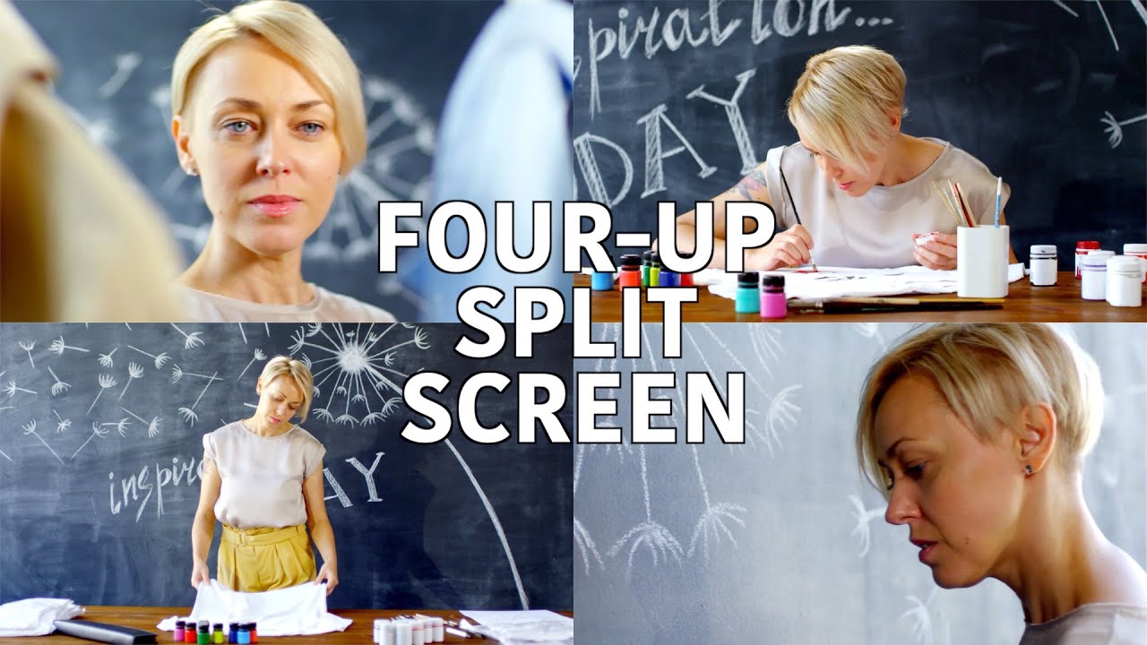DISPLAY FOUR CLIPS AT ONCE | Four-Up Split Screen Effect Final Cut Pro