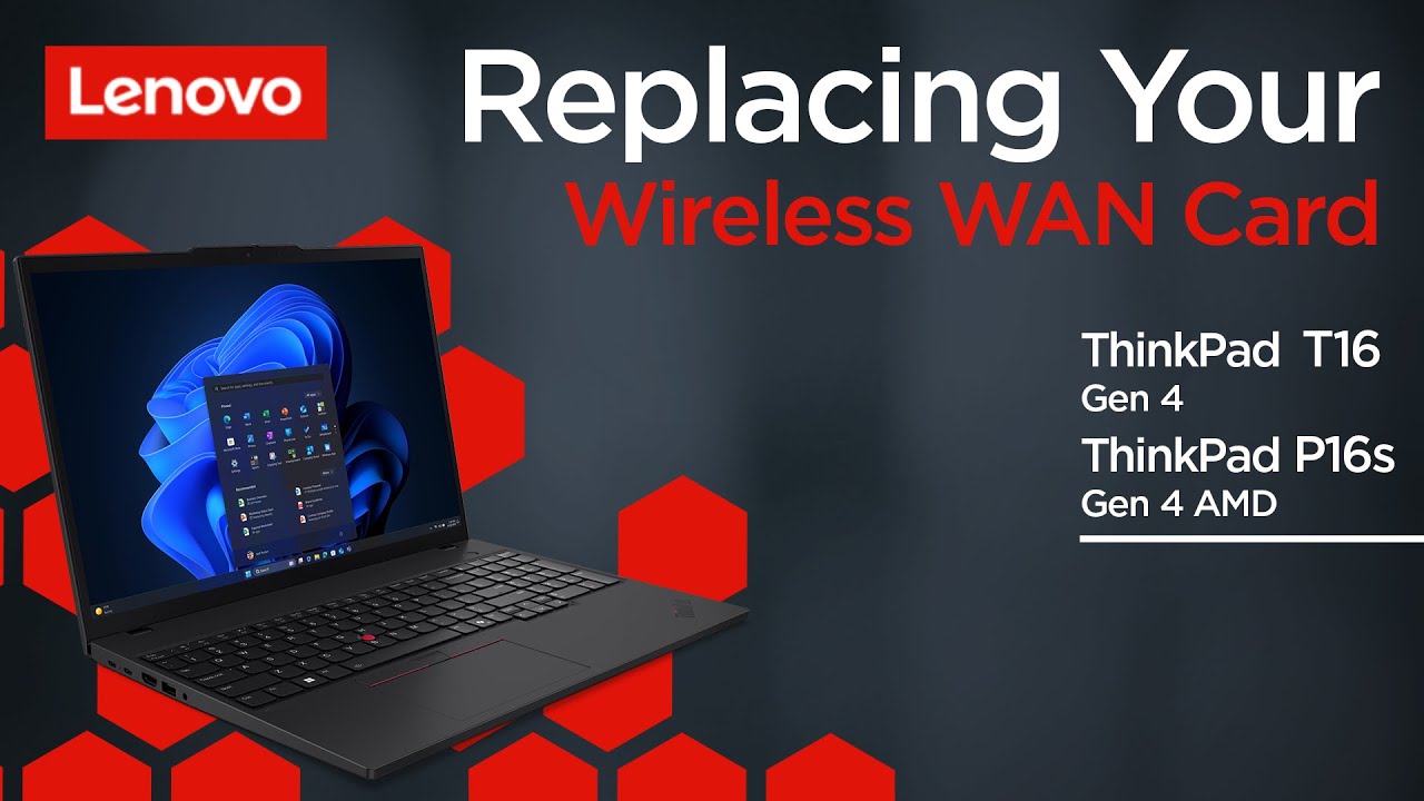 Замена карты беспроводной глобальной сети WAN | ThinkPad T16 Gen 4 и P16s Gen 4 AMD | Самообслужи...