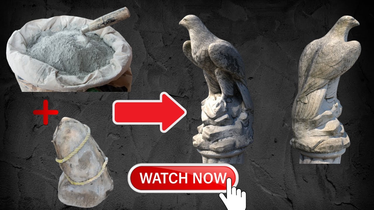 Amazing Art|Making Eagle| 🦅 Suclputure with cement & concrete